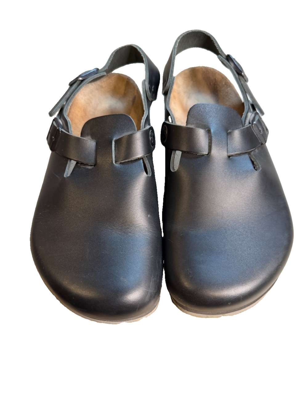 Birkenstock Tokio Super Grip Leather clogs in black EU 39 US 8-8.5 S3